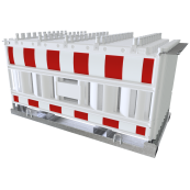 SET | with 20 panel fence | on storage and transport crossbar | with lamp adapter | with foil RA2/B | type of barrier NOX LIGHT